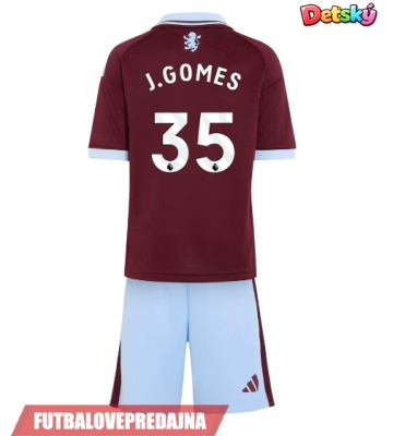 Lacne Dětský Futbalové dres Aston Villa Joao Gomes #35 2026-27 Krátky Rukáv - Domáci (+ trenírky)